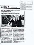 Exposition au Maison des Arts, Pérols 1996